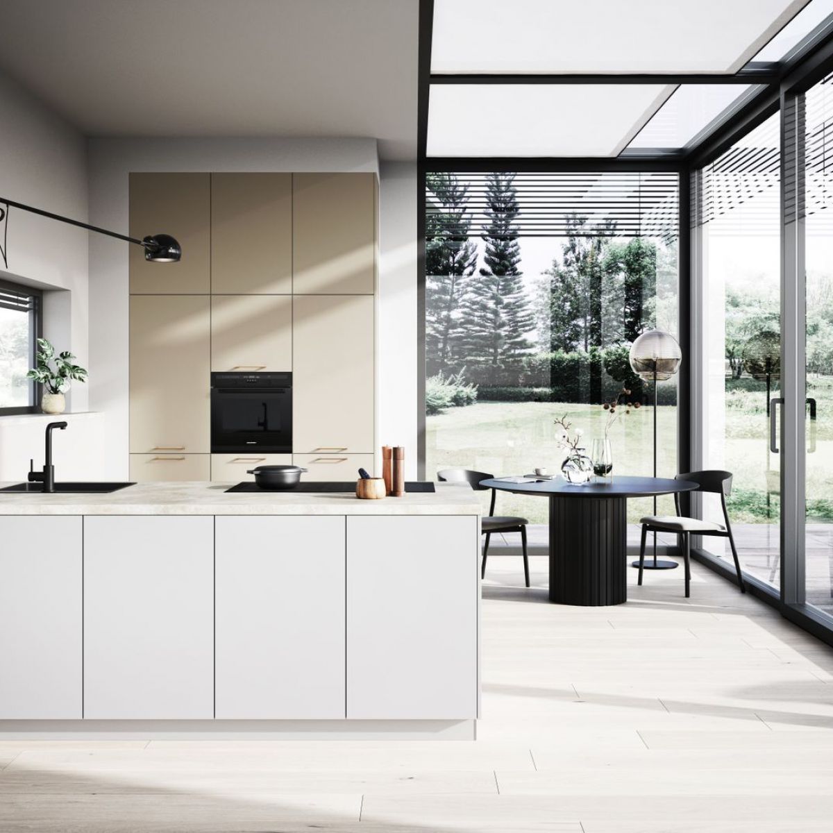 Häcker - SMART - Sandgrau metallic Concept 130