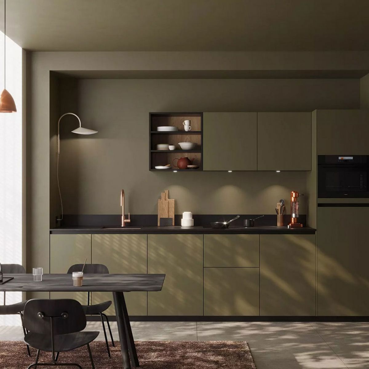 Rotpunkt Küchen Zerox FM Olive Green