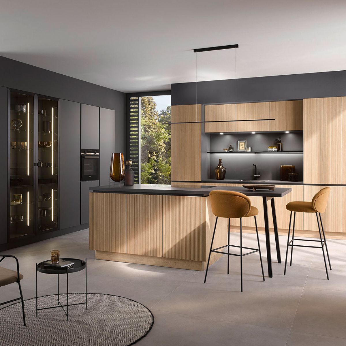 Häcker - systemat AV 6023 GL Eiche elegant