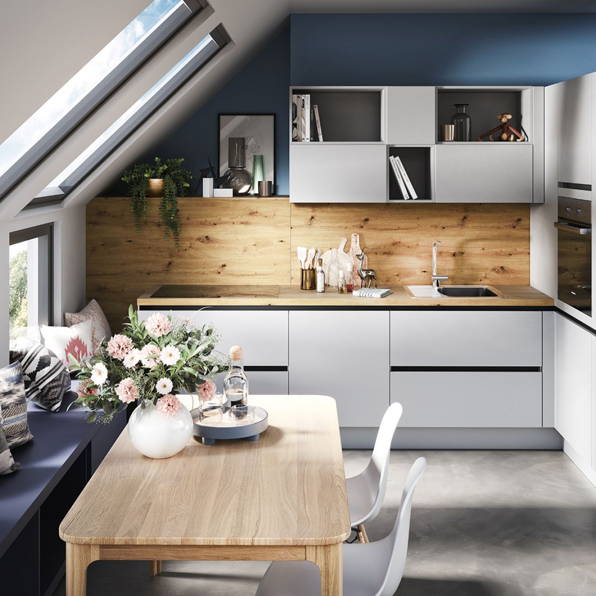 Häcker Concept 130 TOP SOFT - Perlgrau